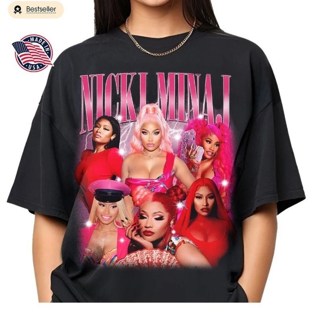 Nicki Minaj T-shirt, , Rapper Homage Graphic Shirt, Unisex T-shirt, Gift For Fan